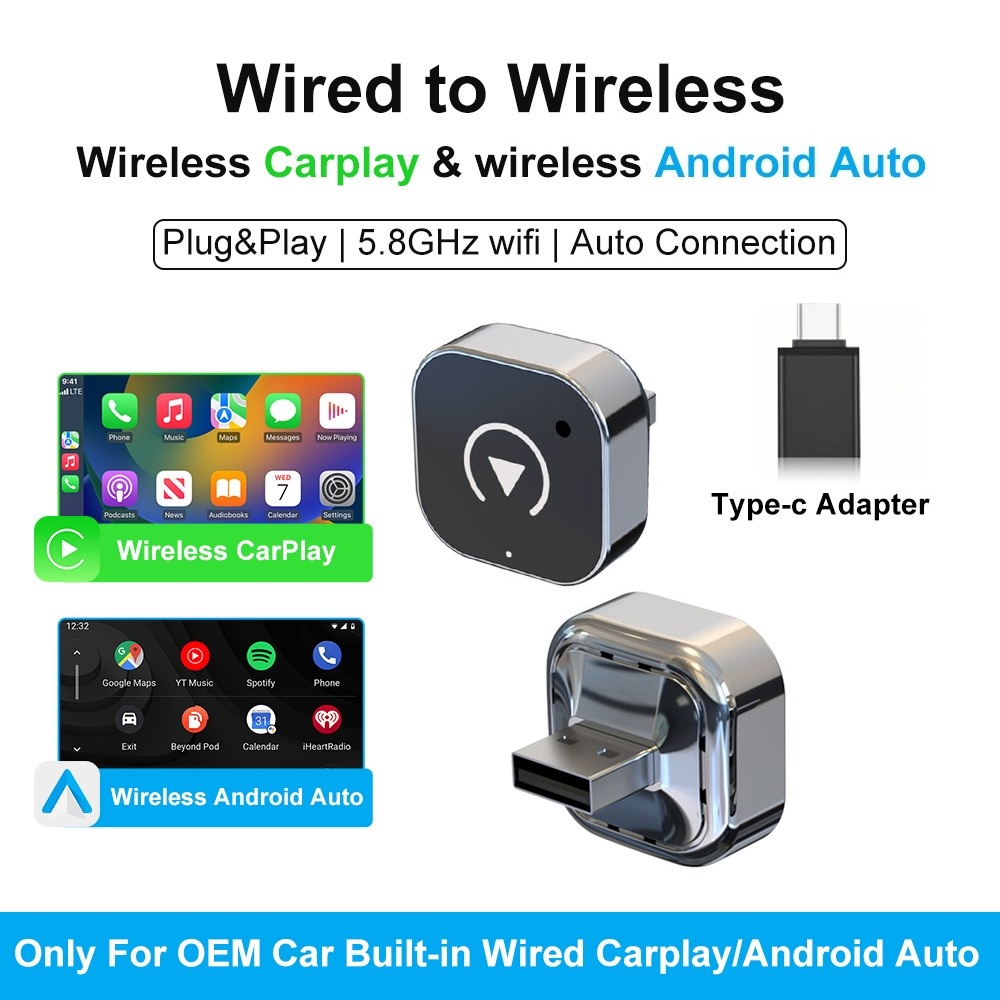 Travel Adapter Universal - Беспроводной адаптер CarPlay FLIXIVI 2026 2-в-1: