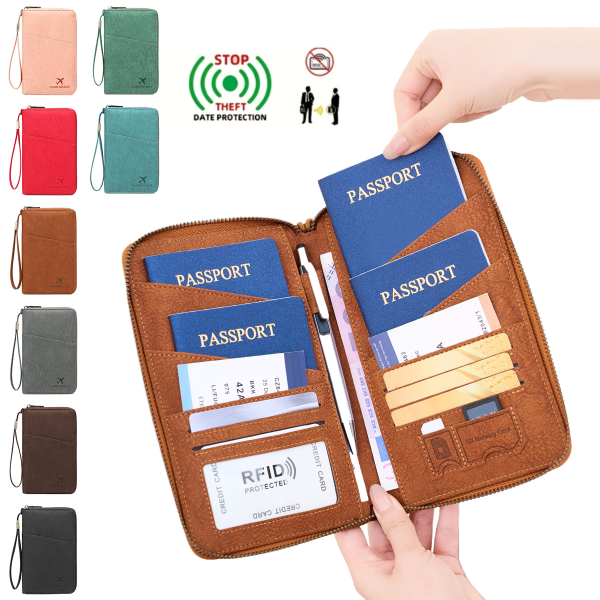 Travel Accessories Passport Holder - Новый RFID-кошелек для паспорта с защитой