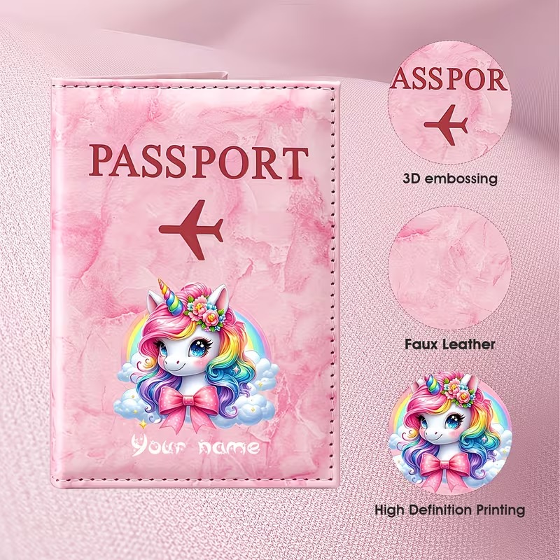 Travel Accessories Passport Holder - Персонализированный чехол для паспорта из ПУ