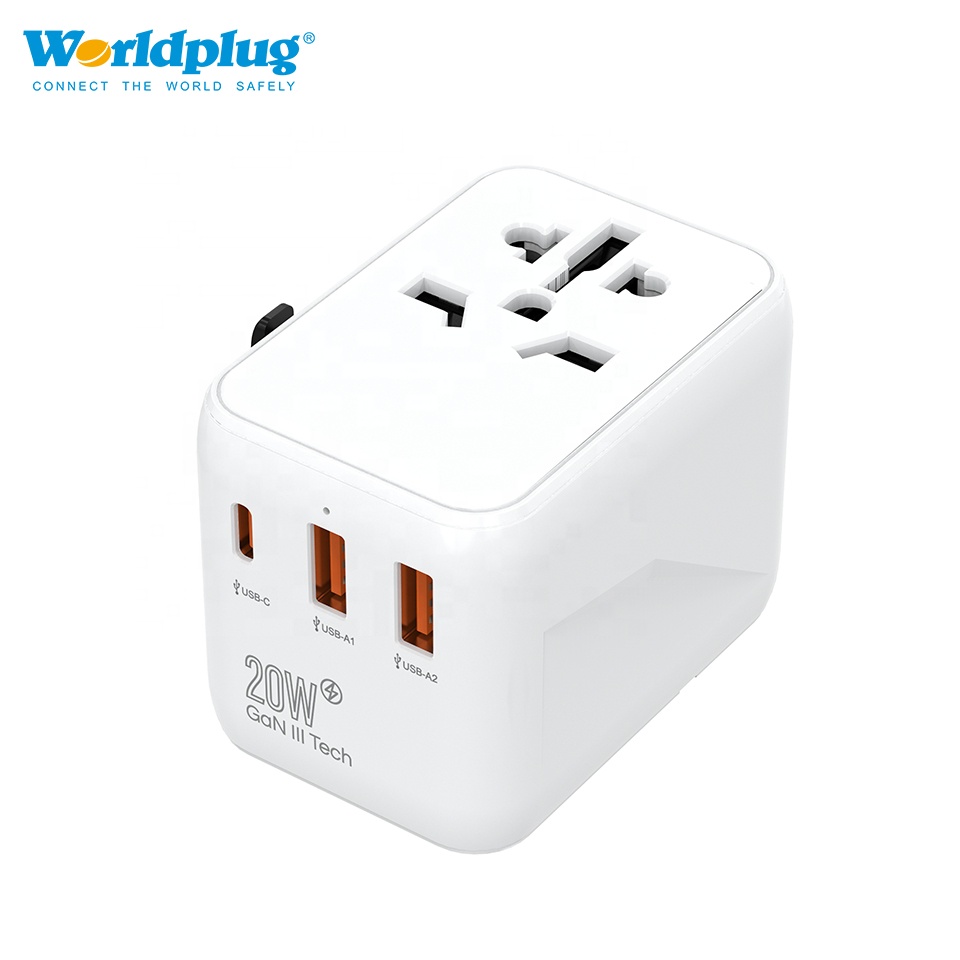 Travel Adapter Universal - Универсальный сетевой адаптер Type-C GaN 20W