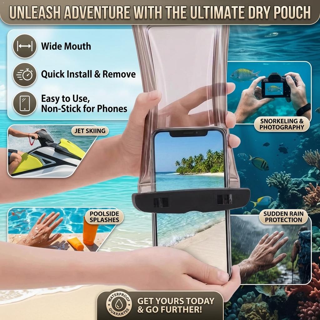 Travel Accessories And Bags - Прозрачный водонепроницаемый чехол-сумка для телефона для