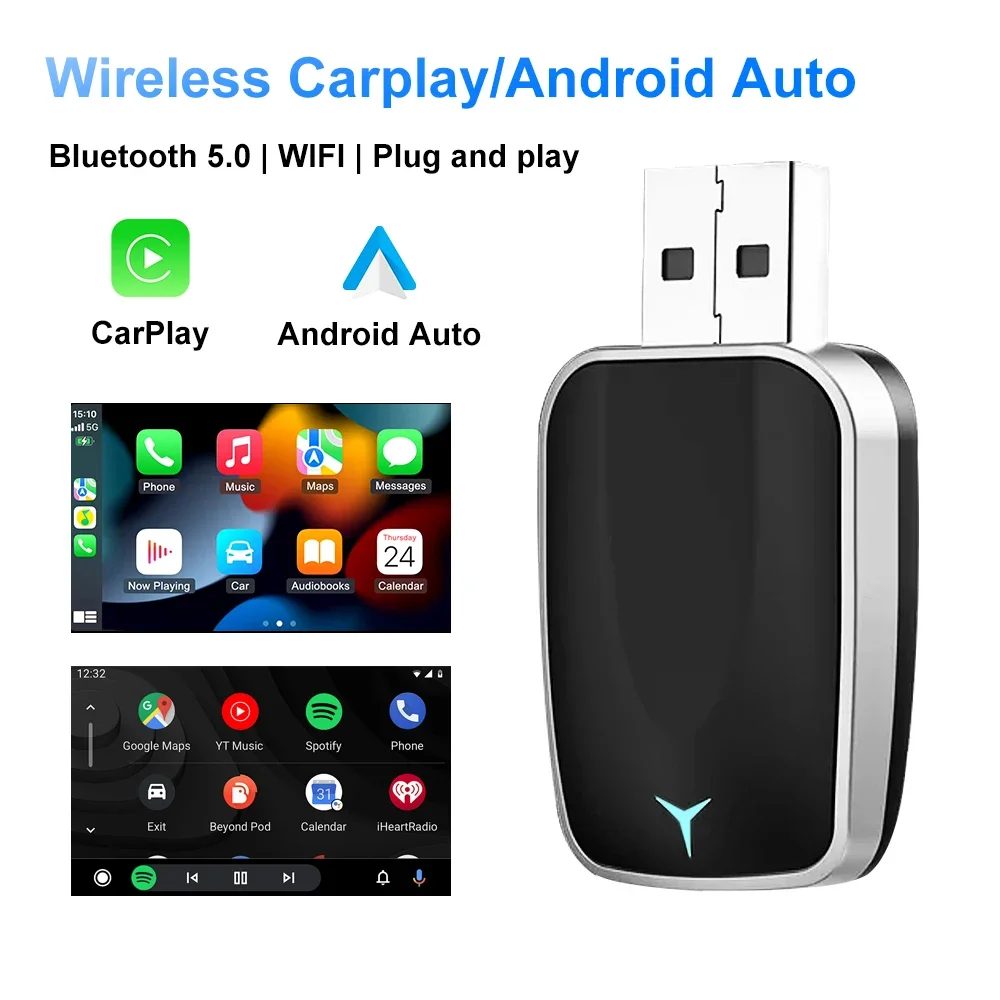 Travel Adapter Universal - Беспроводной адаптер CarPlay Android Auto 2025