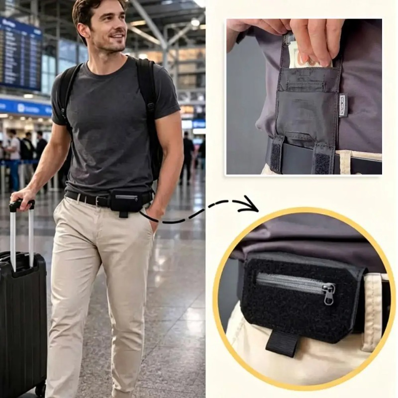 Travel Accessories Passport Holder - Портативный поясной кошелек, подарок для мужчин,