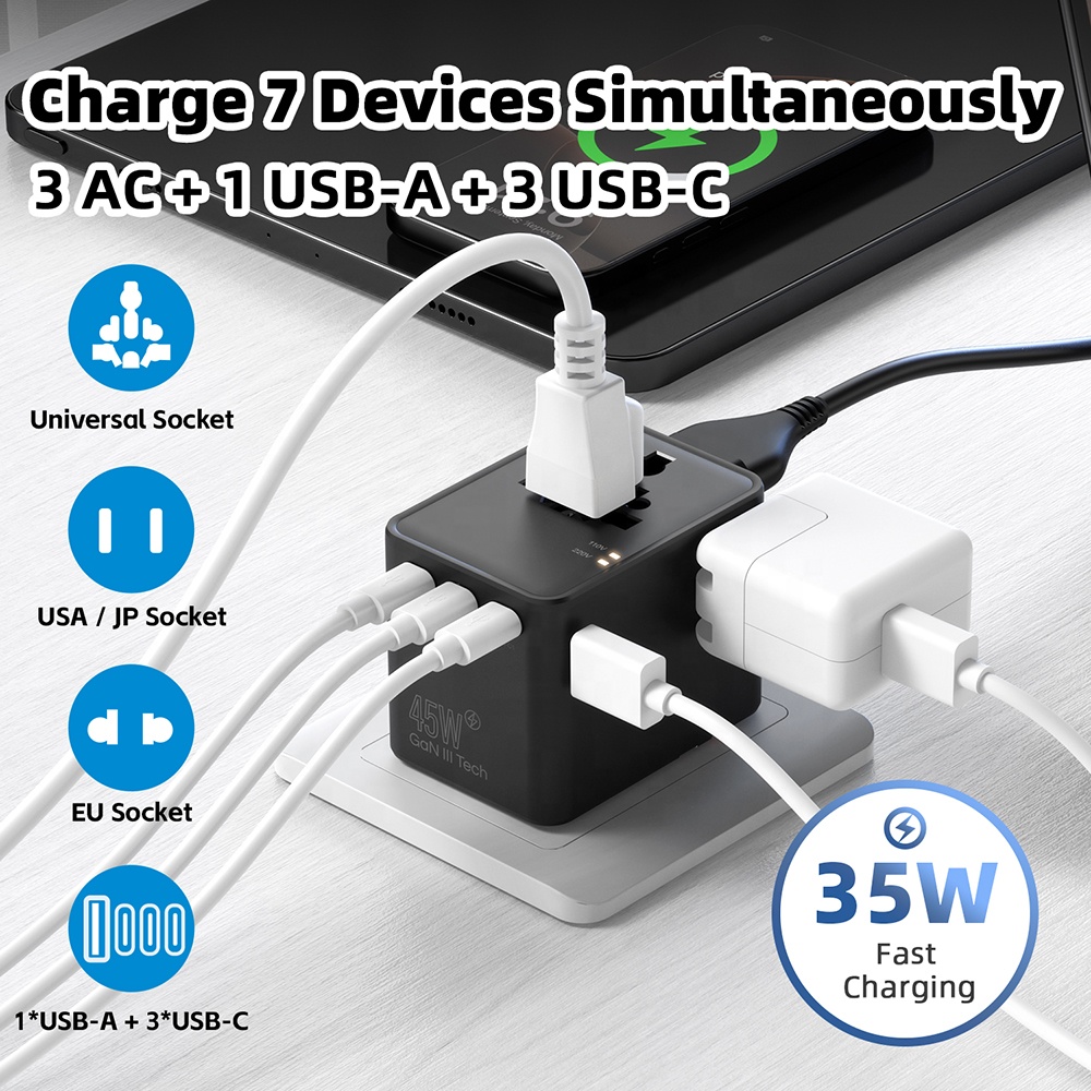 Универсальный сетевой адаптер  – обзор и цена Travel Adapter Universal