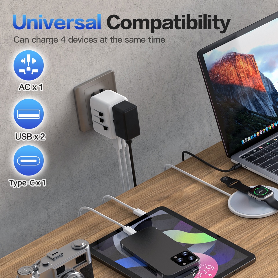 Универсальный сетевой адаптер  – обзор и цена Travel Adapter Universal