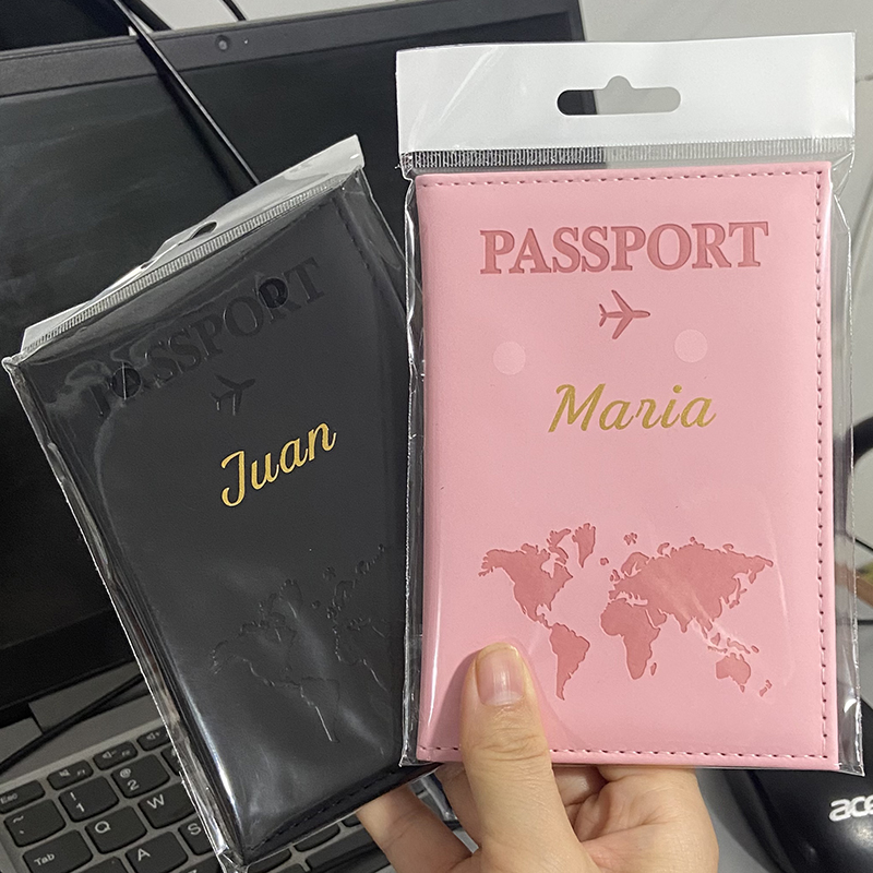 Пользовательское имя золотого  – обзор и цена Travel Accessories Passport Holder