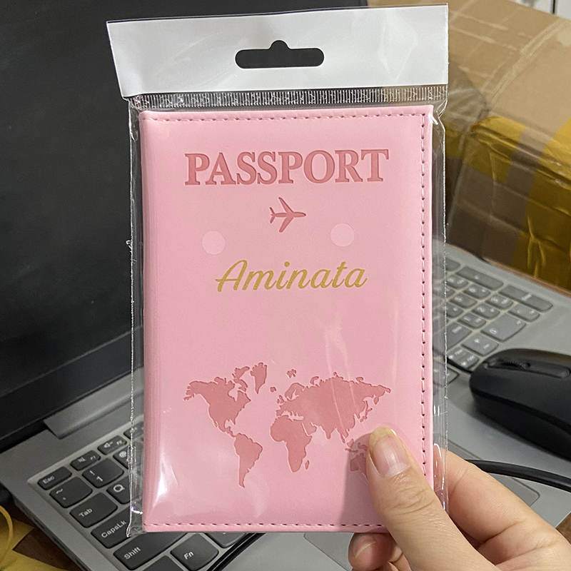 Пользовательское имя золотого  – обзор и цена Travel Accessories Passport Holder
